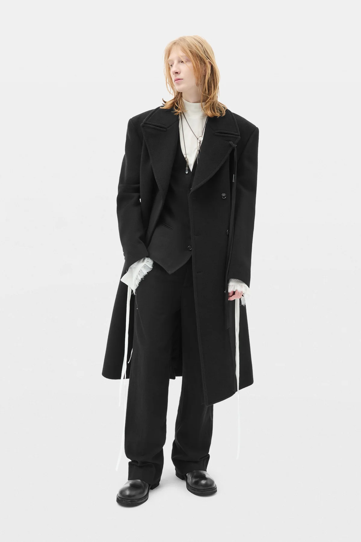 Jake High Comfort Pick Lapel Double Breasted Coat - Image 4