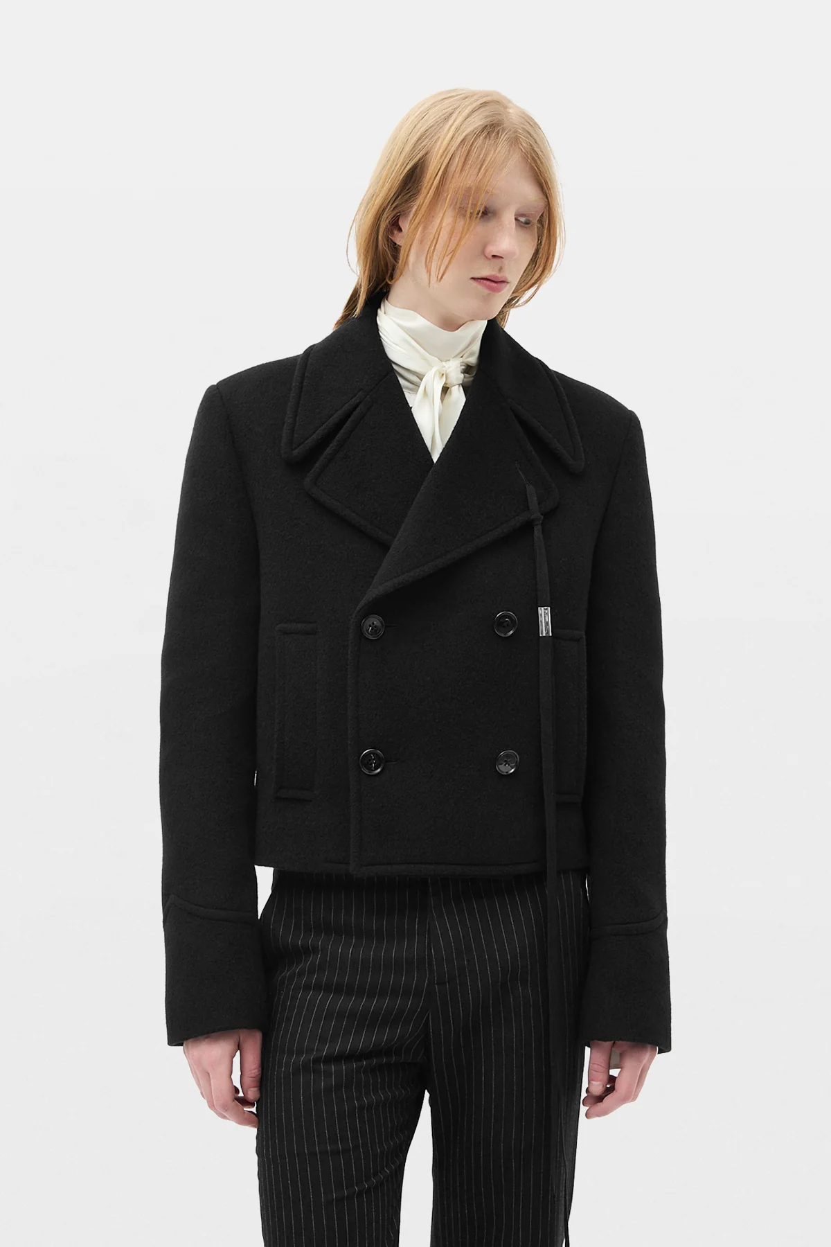 Dalmar Double-Breasted Short Caban