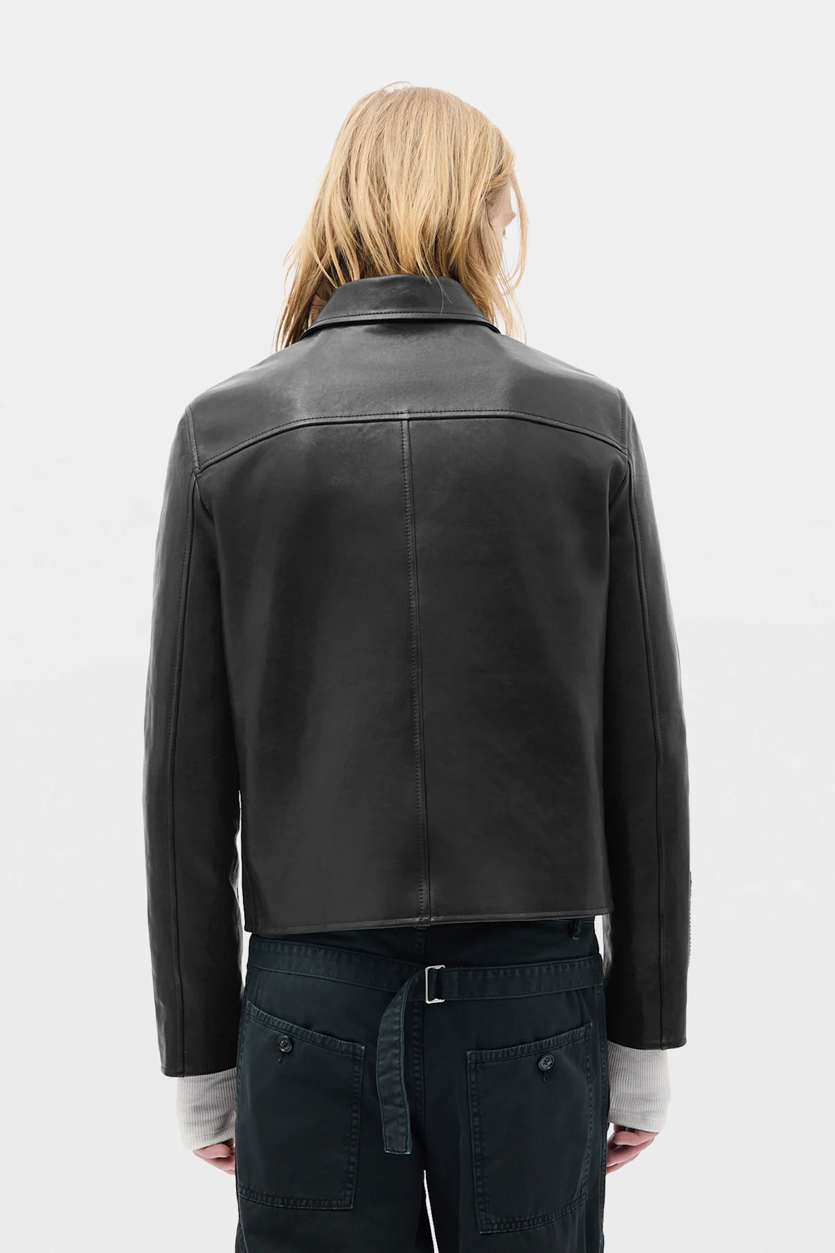 Sandor Shirt Collar Zipped Caban - Image 3