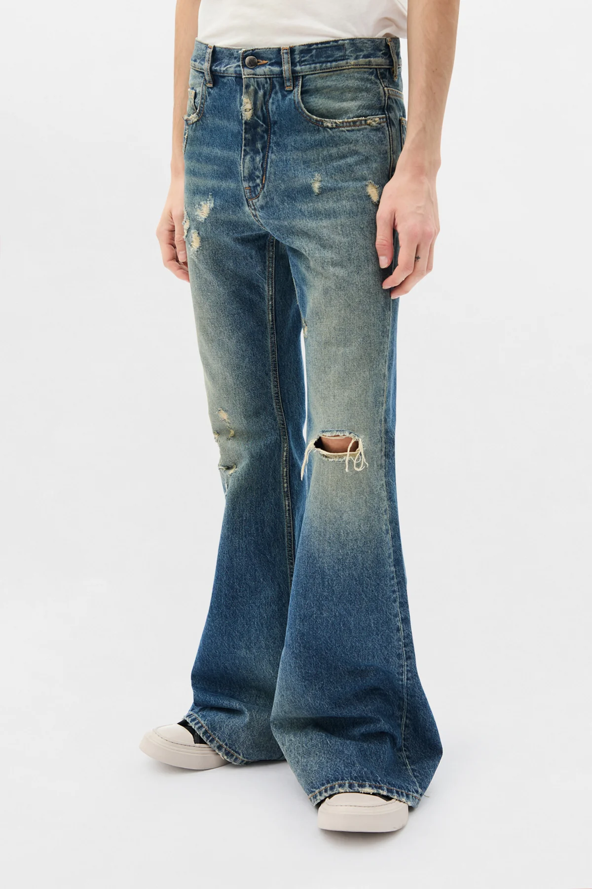 Hamo 5-Pockets Slim Fit Bootcut Trousers - Image 2
