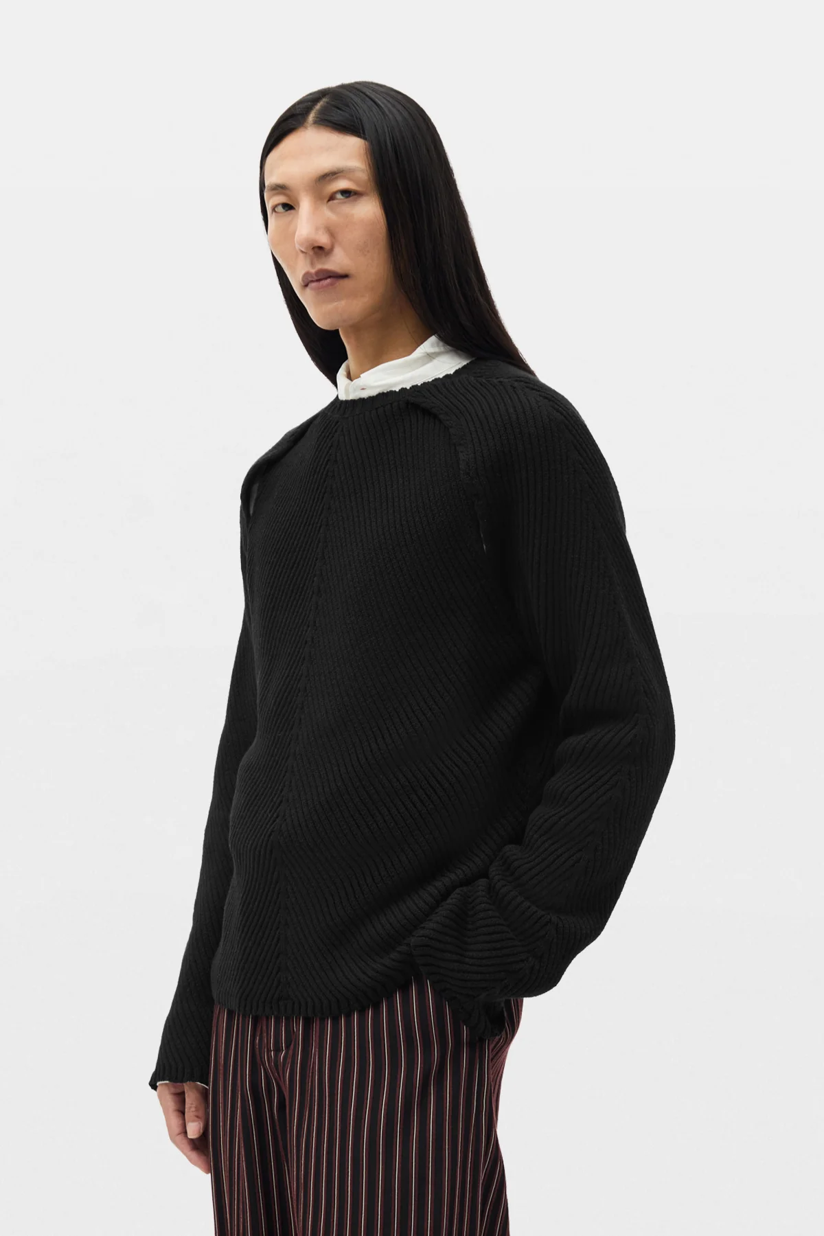 Ferdin Diagonal Rib Comfort Sweater - Image 2