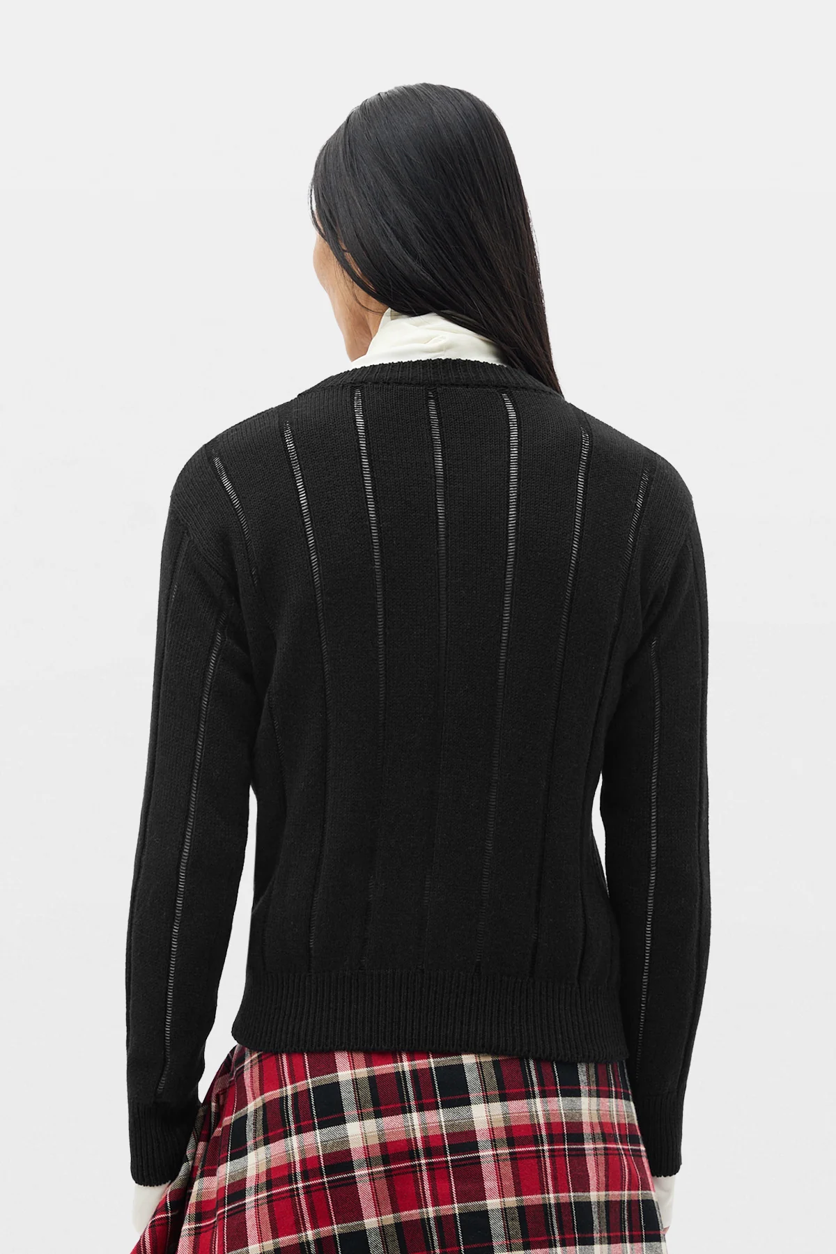 Rikki Brushed Rib Crew Neck Sweater - Image 3