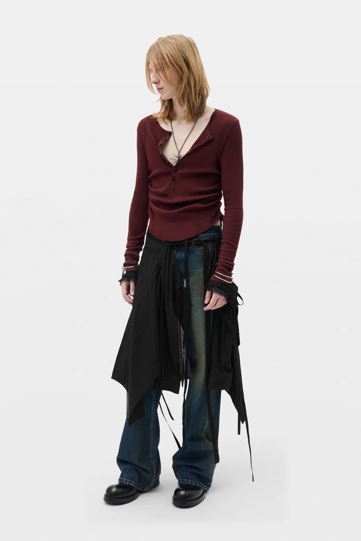 Hamar Wrinkled Serafino Top - Image 4