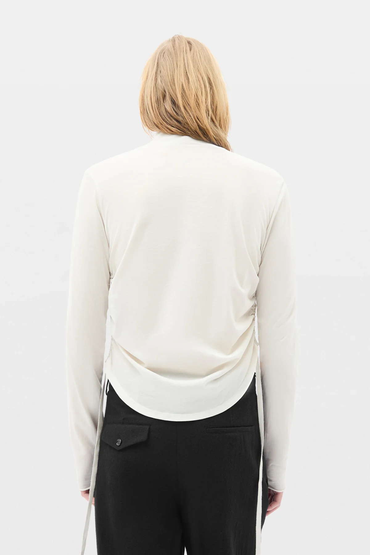 Lenart Wrinkled Mock Collar Top - Image 3