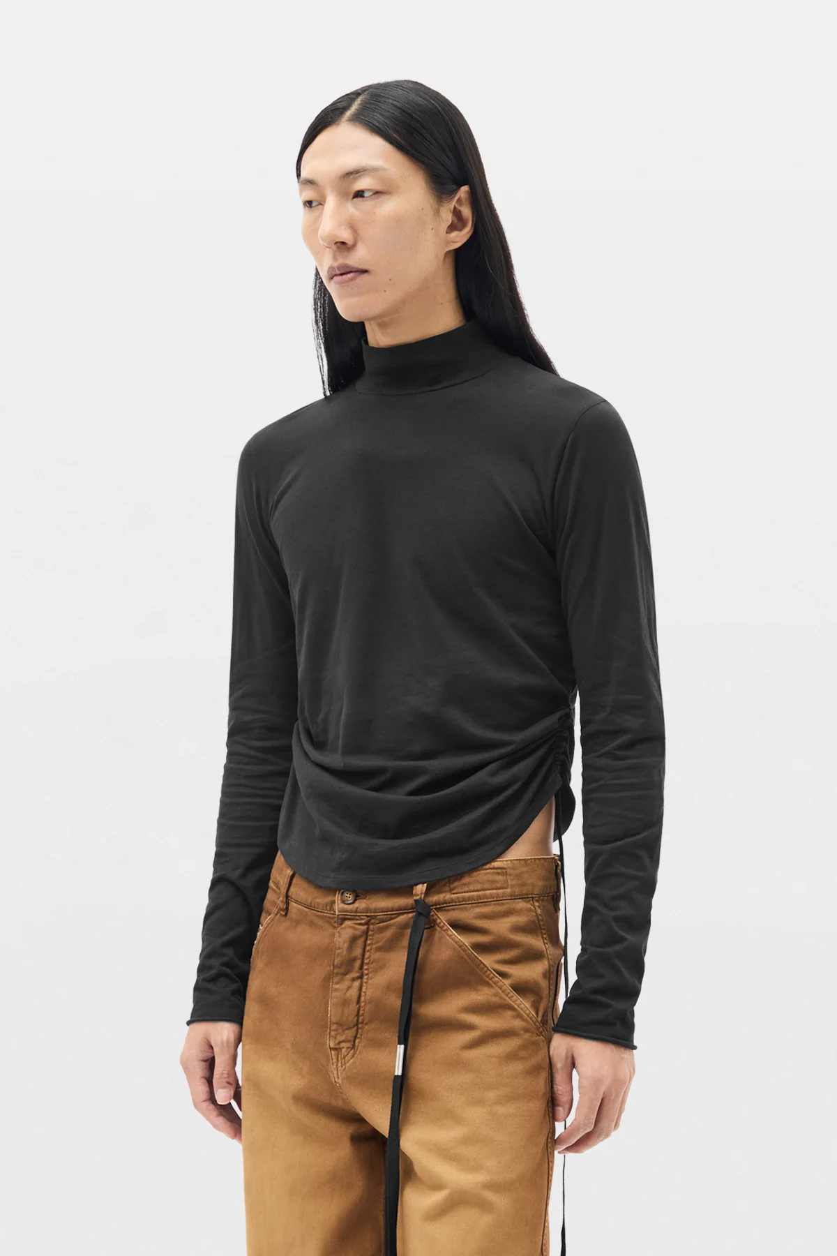 Lenart Wrinkled Mock Collar Top - Image 2