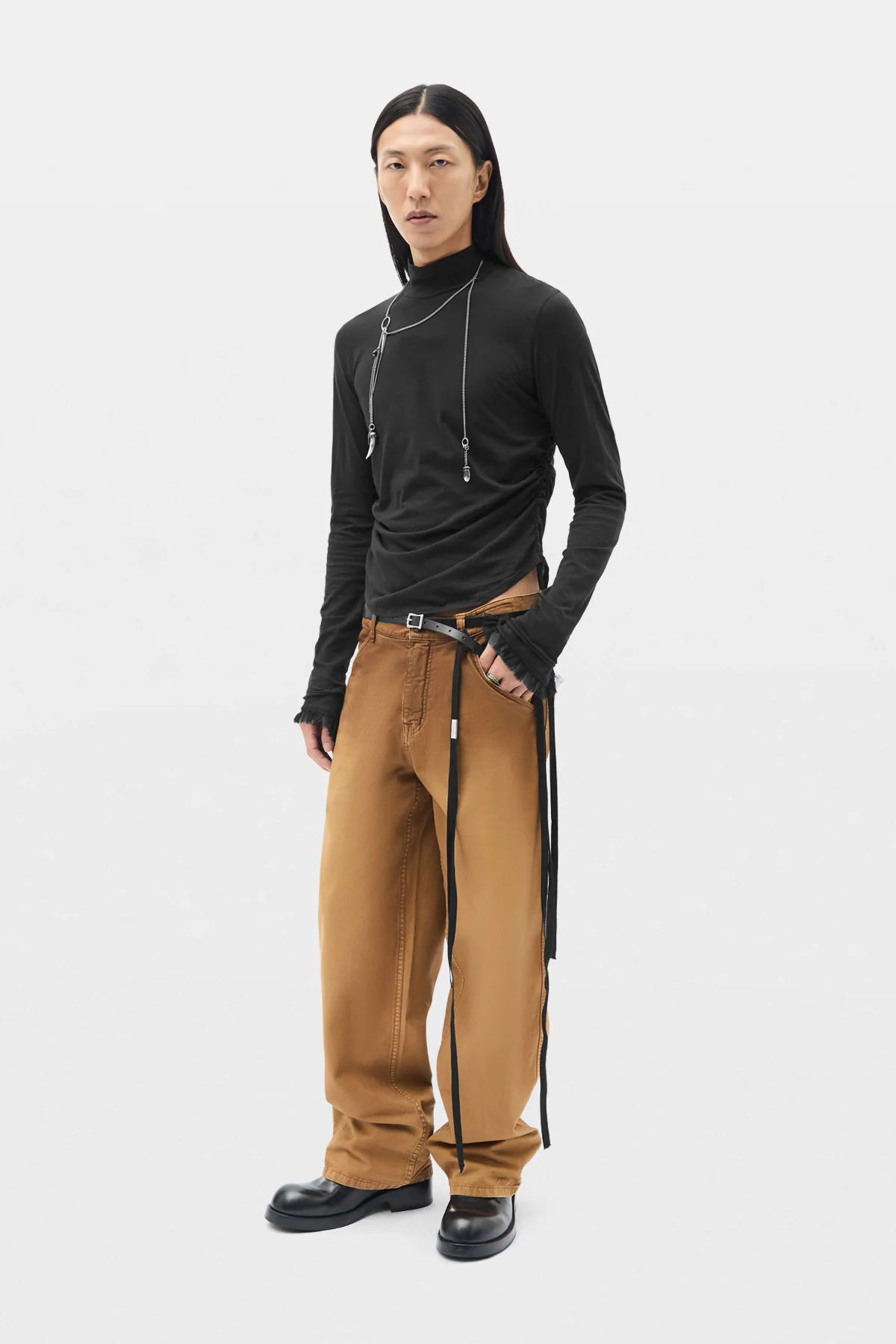 Lenart Wrinkled Mock Collar Top - Image 4