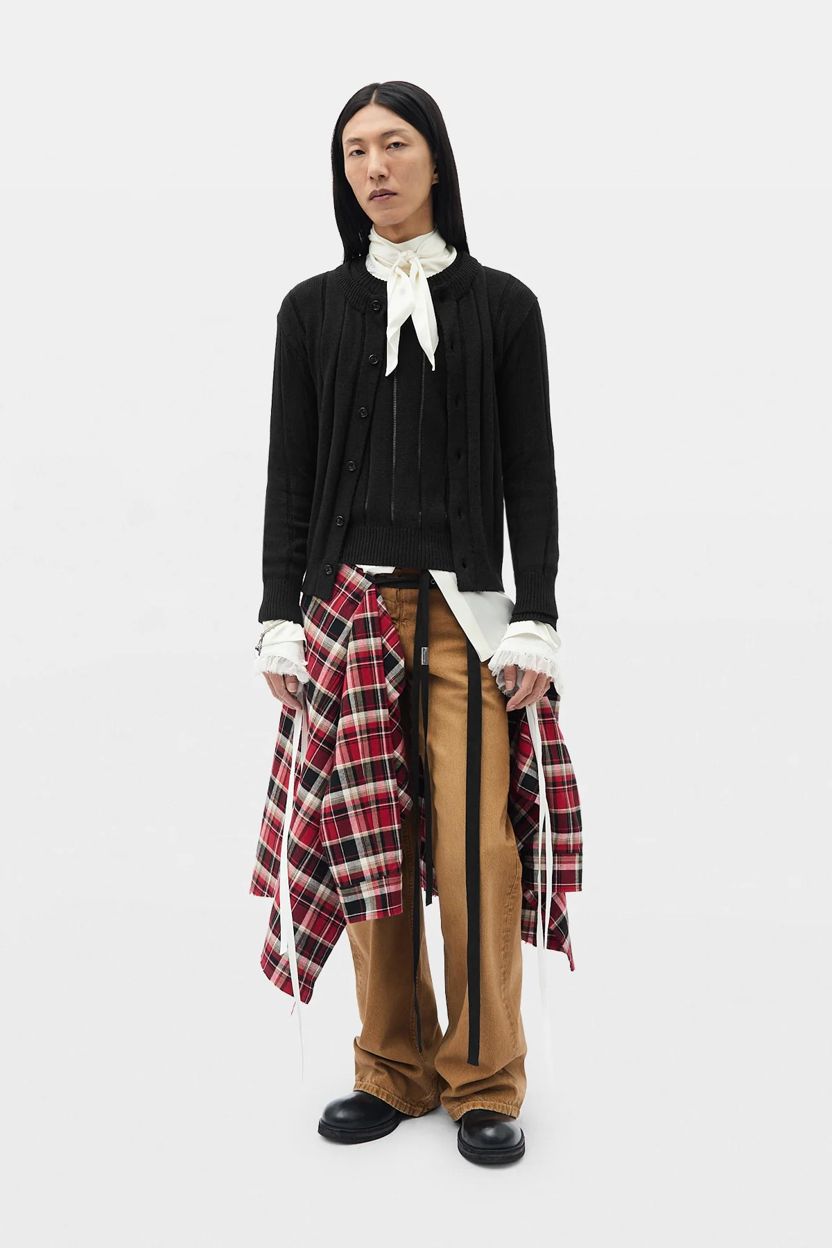 Modest 5-Pockets Relaxed Flared Trousers - Image 4