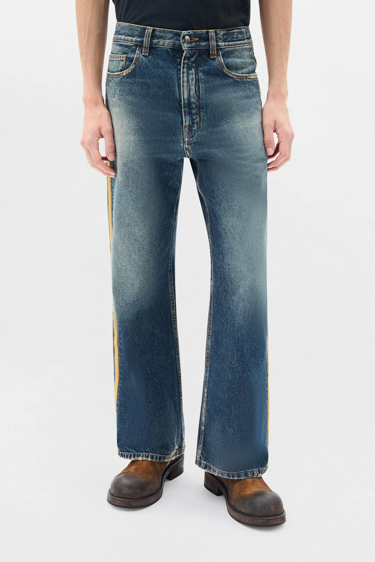 Alarik 5-Pockets Flared Cropped Trousers
