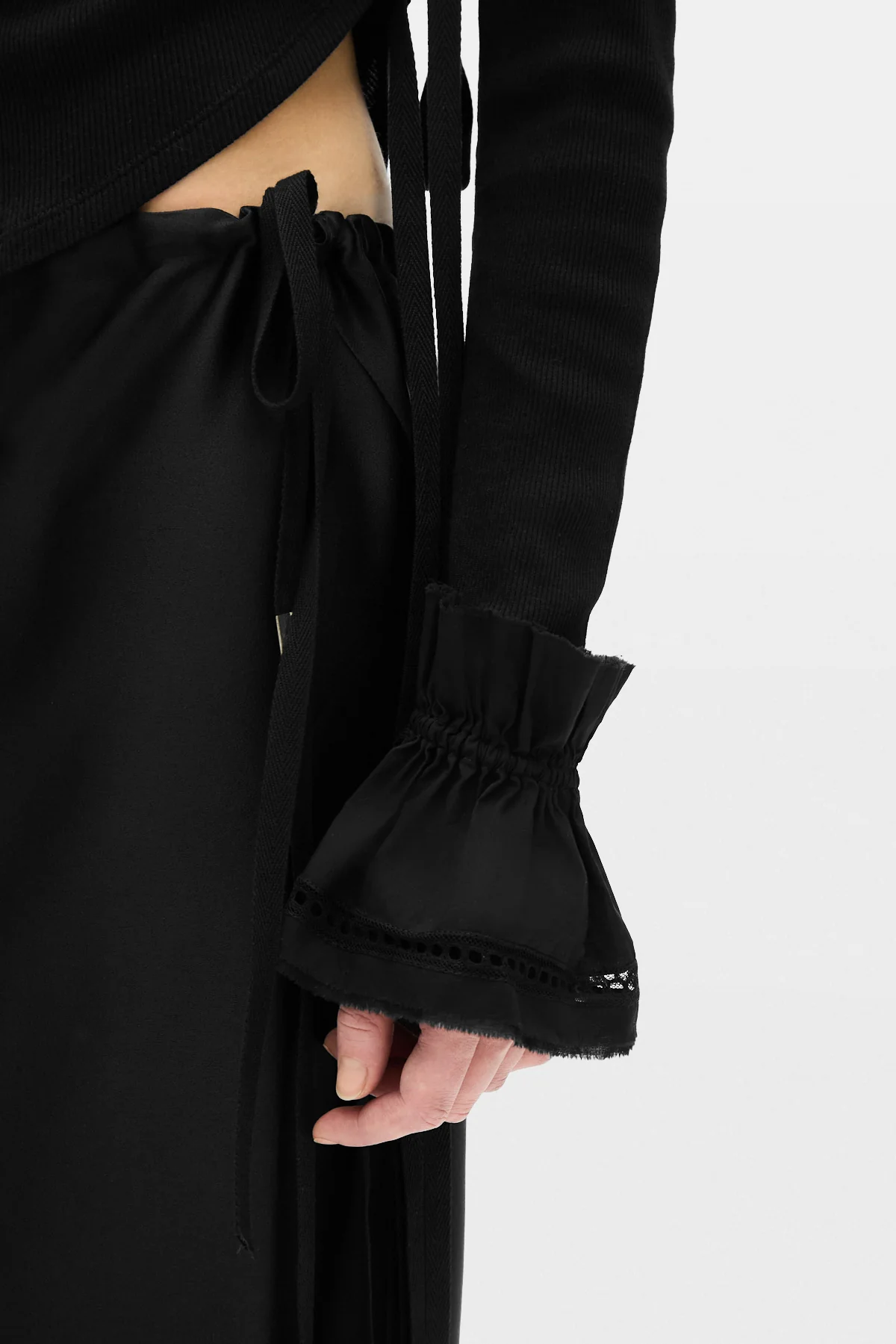 Suna Raw Edge Ruffled Cuffs - Image 5