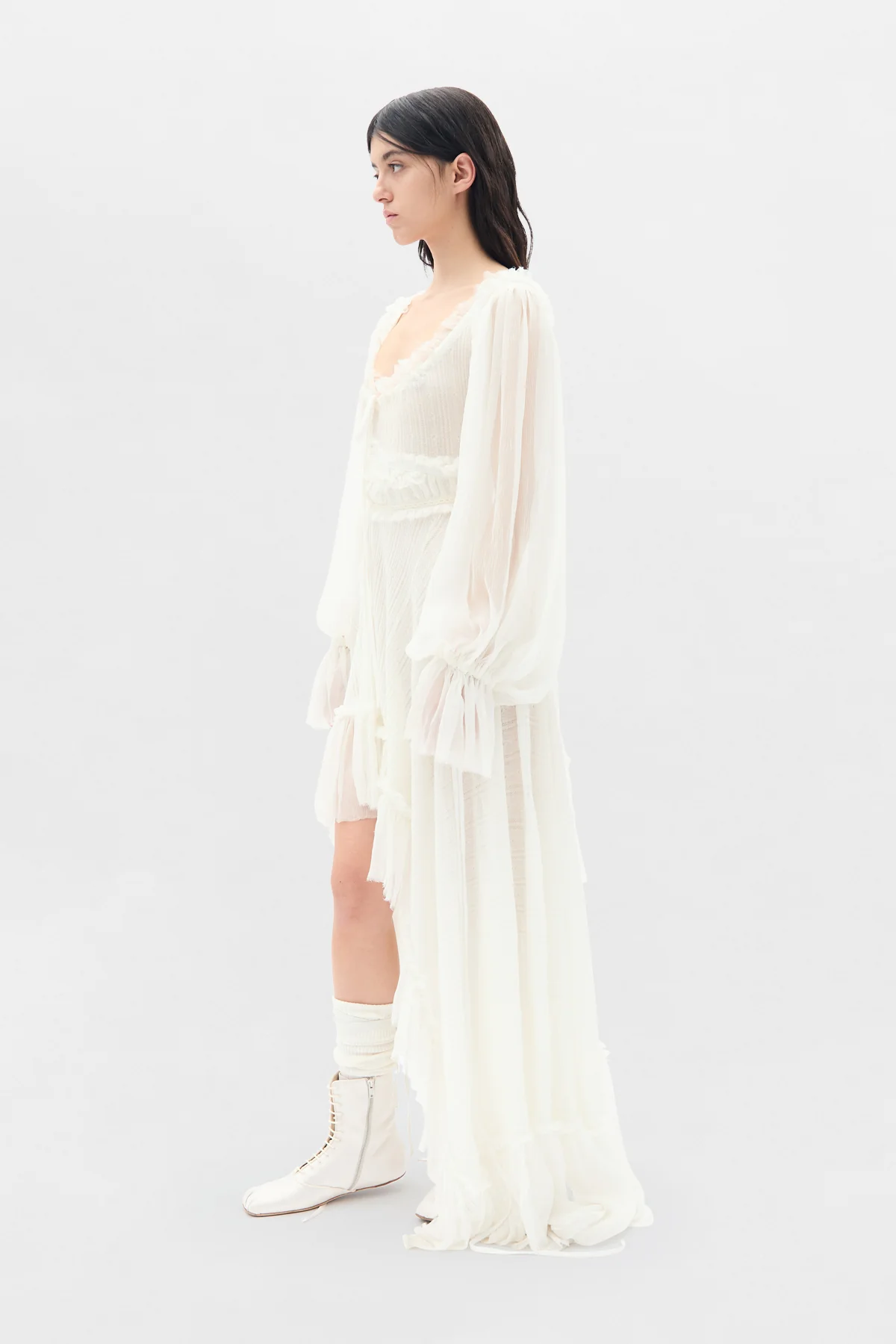 Giti Empire Waist Asymmetric Dress - Image 2