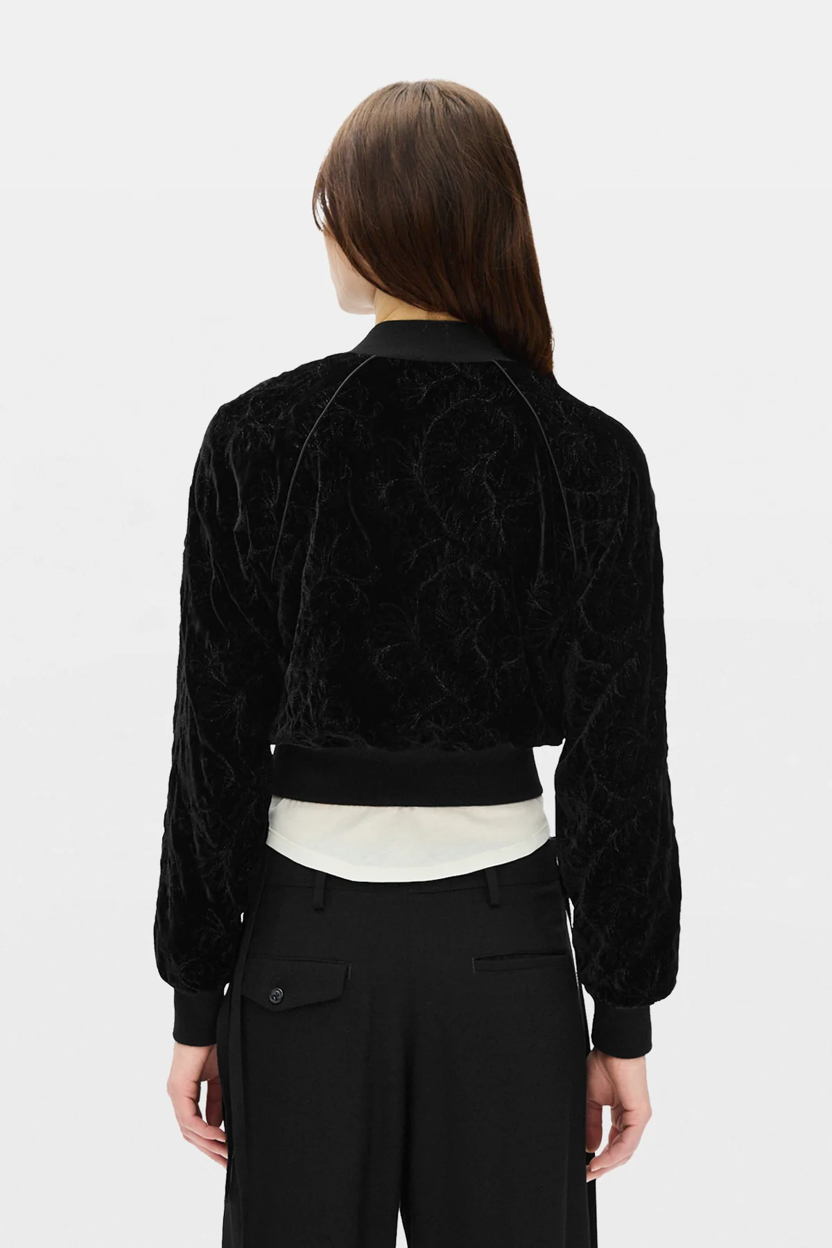 Arya Velvet Bomber Jacket - Image 3