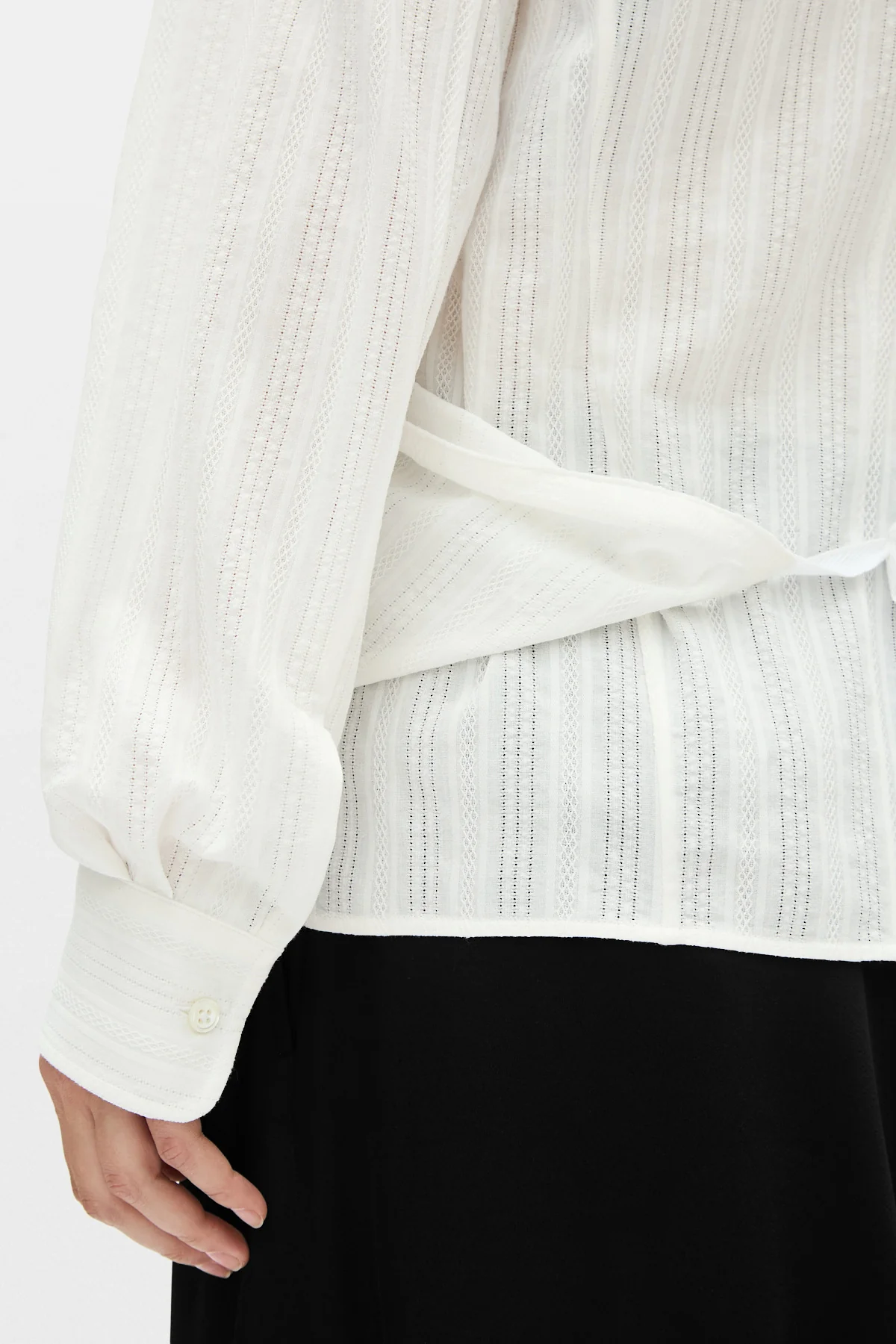 Alba Asymmetric Wrap Shirt - Image 5