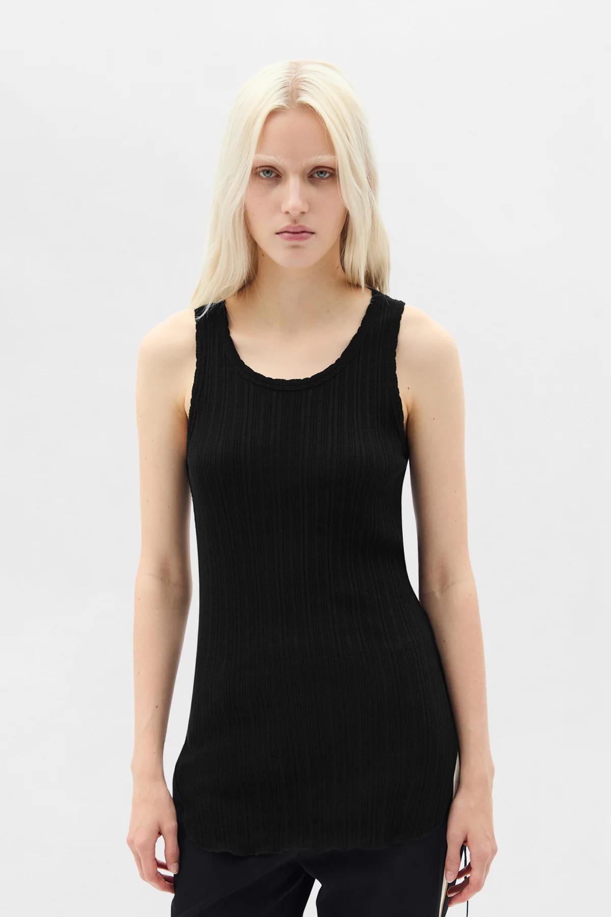 Mara Wrinkled Cropped Tank Top